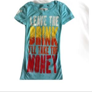 American Eagle Outfitters Baby Blue Prints Tees XS